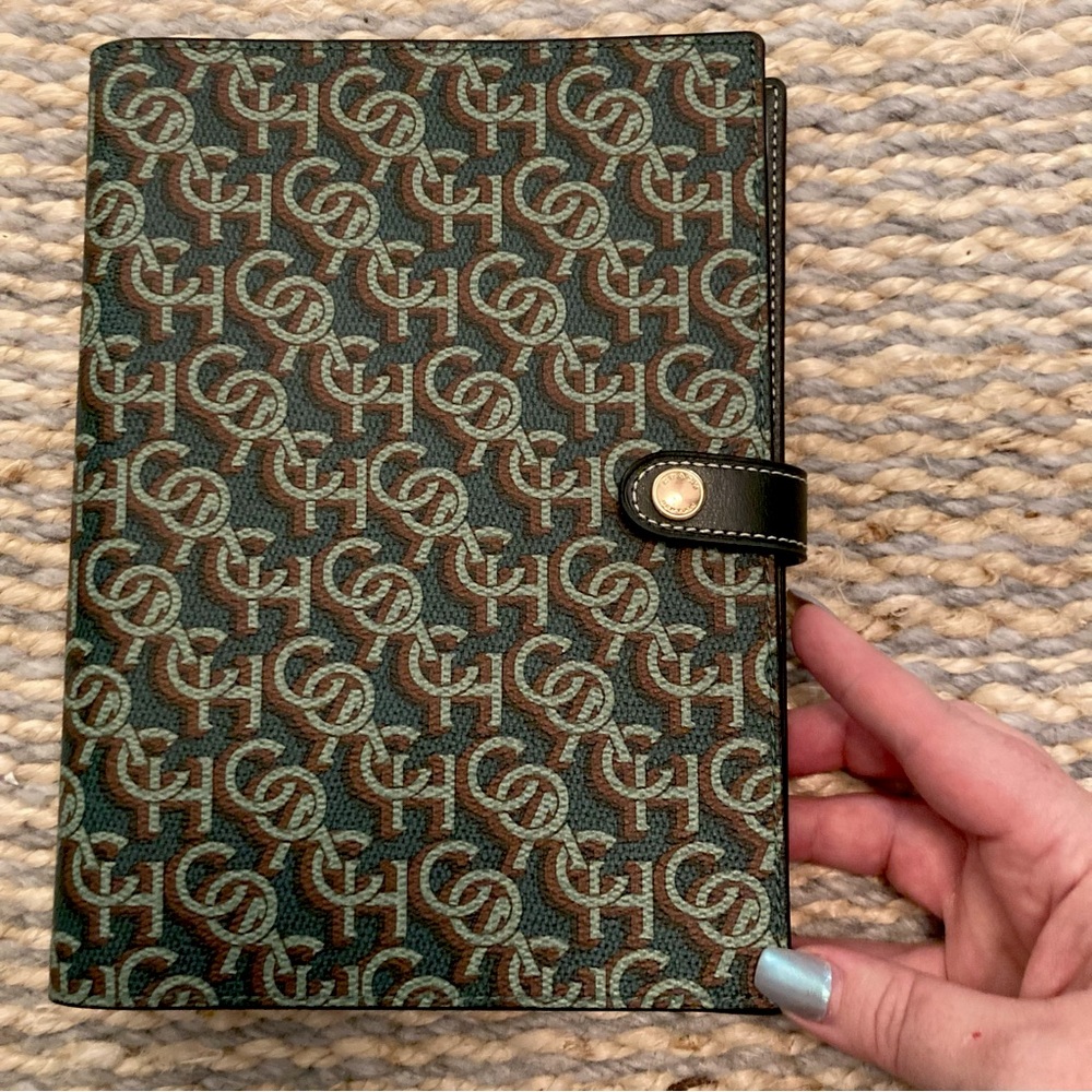 Coach Leather Notebook